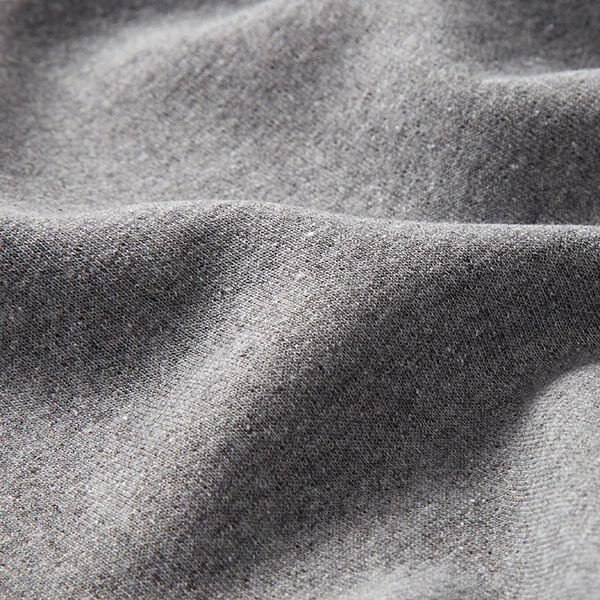 Recycelter Sweatshirtstoff angeraut Baumwoll-Mix – grau,  image number 2
