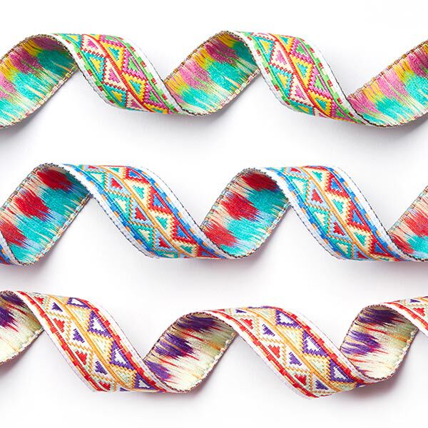 Webband Ikat [16 mm] - türkisblau,  image number 2