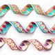 Webband Ikat [16 mm] - türkisblau,  thumbnail number 2
