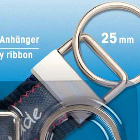 Schlüsselband-Anhänger – silber metallic | Prym, 
