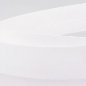 Schrägband Polycotton [20 mm] – weiss, 