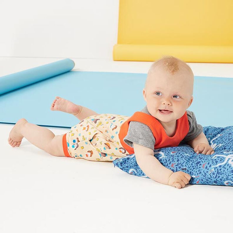 Baumwolljersey Medium Uni – orange,  image number 9