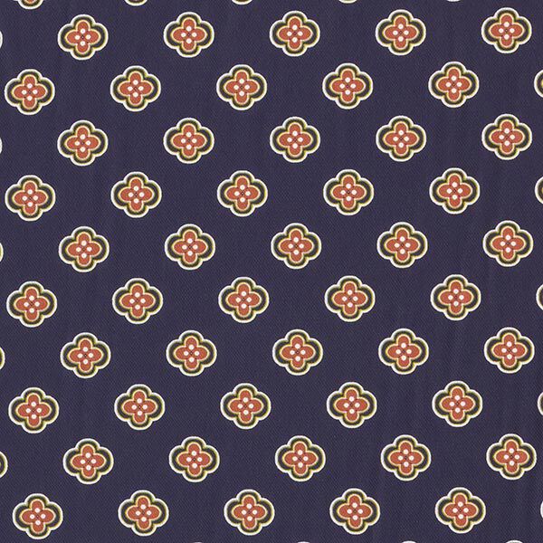 Chiffon Retroblumen – marineblau, image number 1