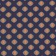 Chiffon Retroblumen – marineblau,  thumbnail number 1