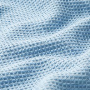 Frotteestoff/Waffelpiqué Uni – hellblau, 