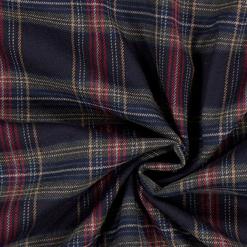 Schottenkaro Stretch – navy/rot,  image number 2