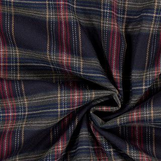 Schottenkaro Stretch – navy/rot, 