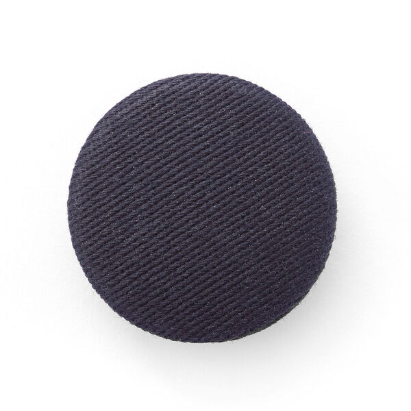 Bezogener Knopf, Baumwollköper Stretch 2 - navy, image number 1
