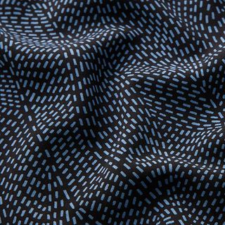 Viskosestoff feine Strichlinien | Fibre Mood – schwarz, 