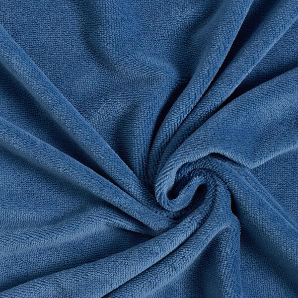 Kuschelfrottee Bambus Uni – taubenblau | Reststück 50cm