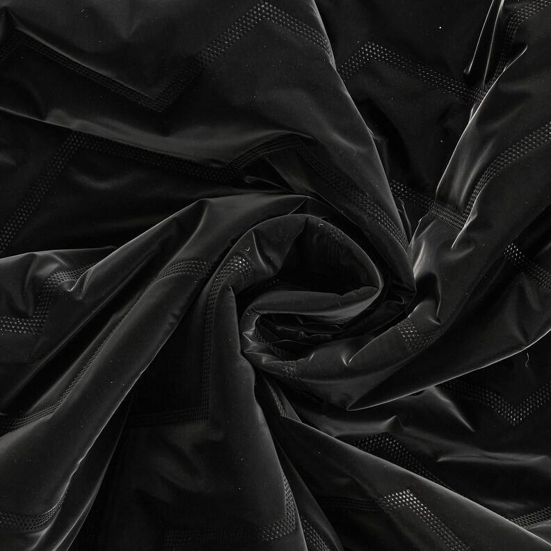 Steppstoff Peachskin Chevron | Katia Fabrics – schwarz, image number 4
