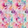 Strukturstoff Stretch Aquarellblüten Digitaldruck – lavendel/pfirsichorange,  thumbnail number 1