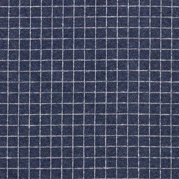 Strickjacquard Aufgraut Gitterkaro – jeansblau,  image number 1