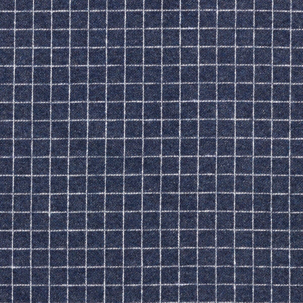 Strickjacquard Aufgraut Gitterkaro – jeansblau, image number 1