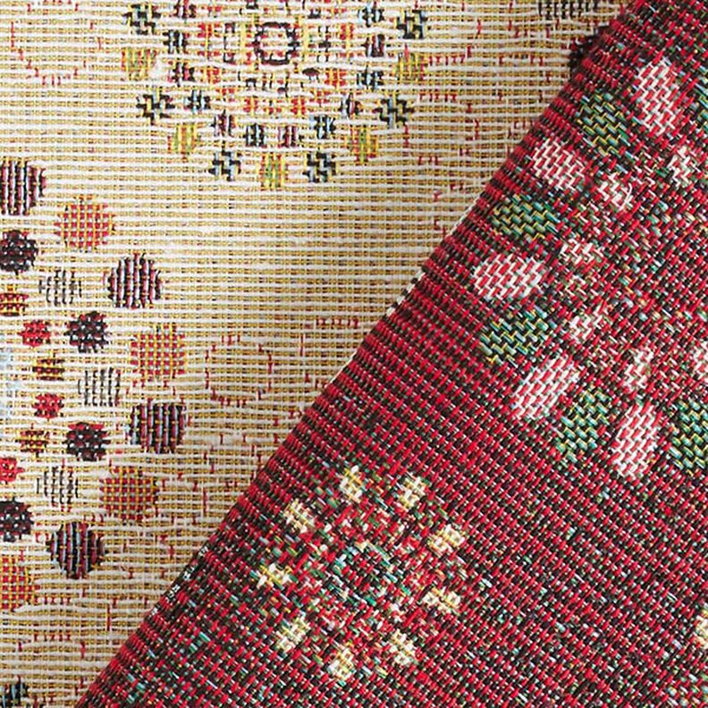 Dekostoff Gobelin Mandalas – hellbeige/rosa, image number 4