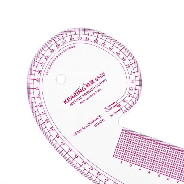 Kurvenlineal [76 x 41 cm] - transparent,  image number 2