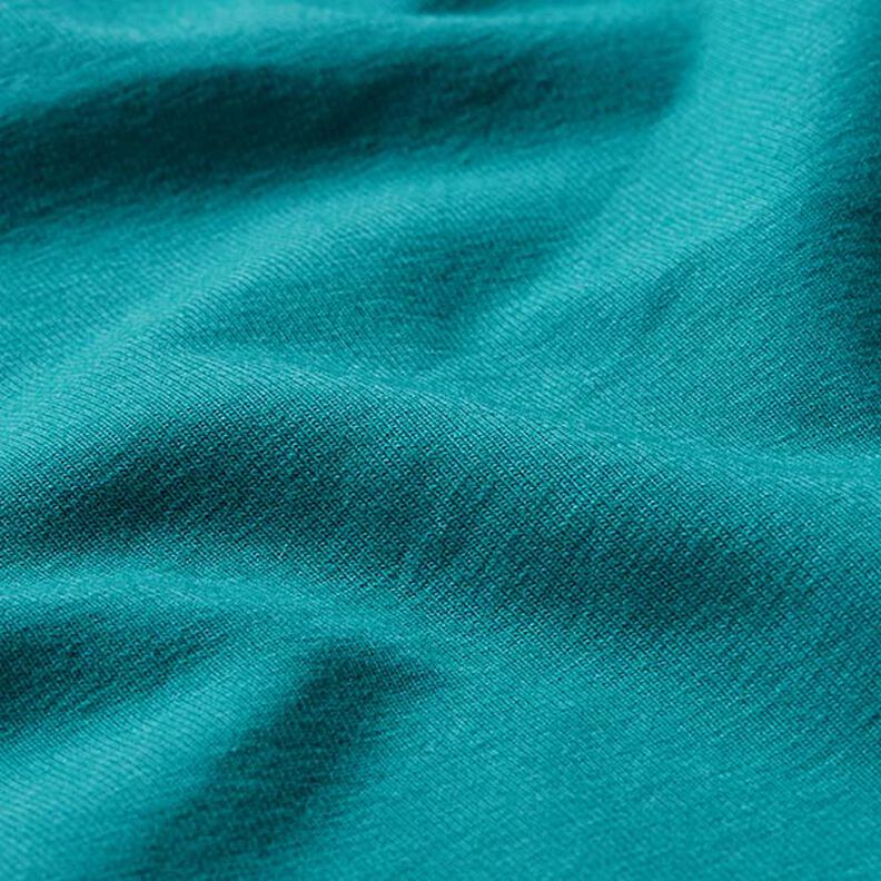 Baumwolljersey Medium Uni – petrol,  image number 2