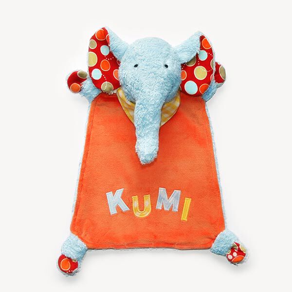 Elefanten Schnuffeltuch Nähanleitung: Papierschnittmuster „KUMI“  | Kullaloo
