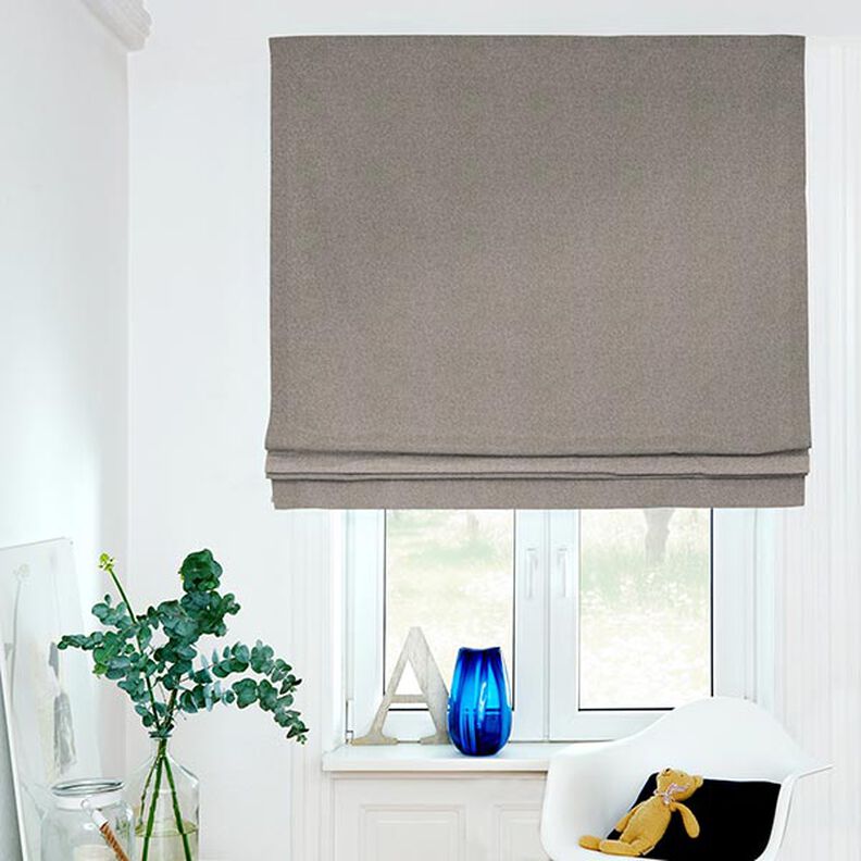 Dekostoff Halbpanama Chambray recycelt – schwarz/weiss,  image number 5