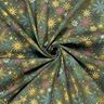 Baumwollstoff Popeline Sternen-Mix – dunkelpinie/gold,  thumbnail number 3