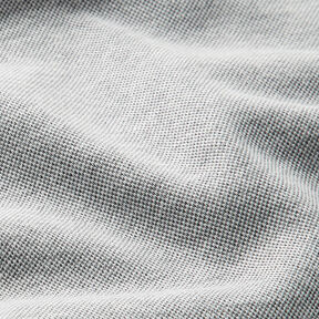 Piqué Jersey Melange – nebelgrau, 