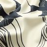 Satin-Panel Schwalben | Katia Fabrics – anthrazit/creme,  thumbnail number 8