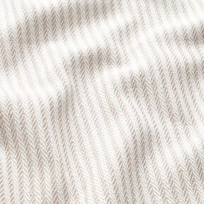 Dekostoff Jacquard dezente Streifen – dunkelbeige, 