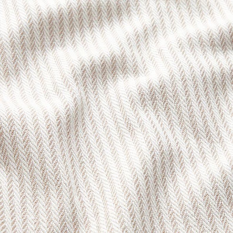 Dekostoff Jacquard dezente Streifen – dunkelbeige, image number 2