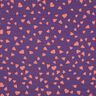 Sommersweat Herzen | Poppy Fabrics – lila/altrosa,  thumbnail number 1