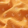 Musselin/ Doppel-Krinkel Gewebe zarte Schmetterlinge – currygelb,  thumbnail number 2
