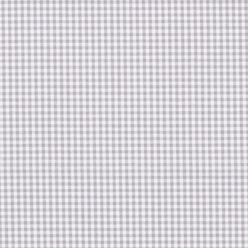 Baumwollpopeline Kleines Vichykaro, garngefärbt – grau/weiss,  image number 1