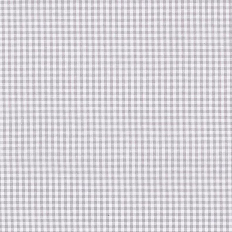 Baumwollpopeline Kleines Vichykaro, garngefärbt – grau/weiss,  image number 1