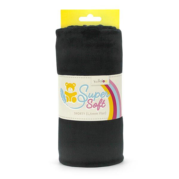 Nicki SHORTY [1 m x 0,75 m | Flor: 1,5 mm]  - schwarz | Kullaloo