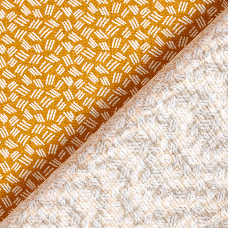 Baumwollstoff Cretonne kleine Striche – currygelb, image number 4