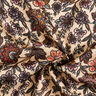 Viskose Satin Paisley Blumen – cashew,  thumbnail number 3