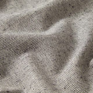 Dekostoff Halbpanama Rippenstruktur recycelte Baumwolle – schiefergrau/weiss, 