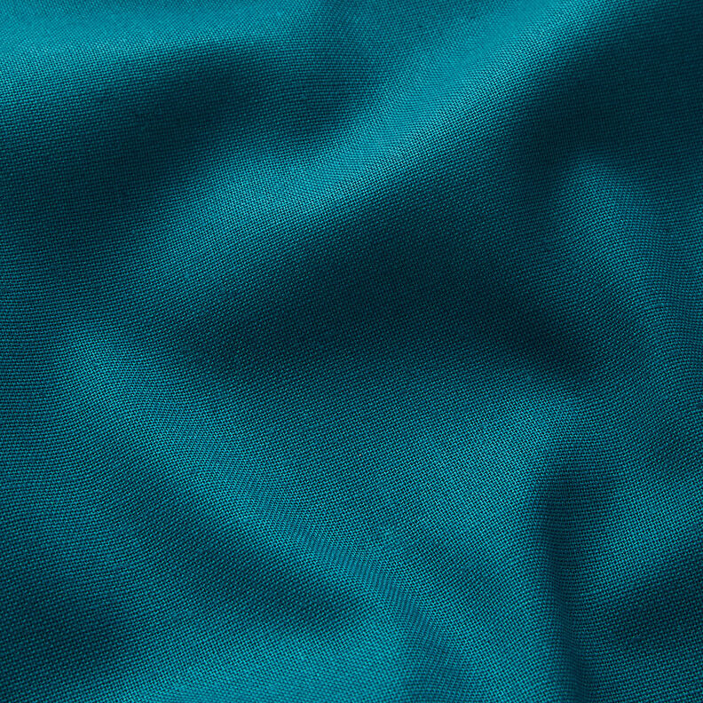 Baumwollstoff Cretonne Uni – petrol,  image number 2