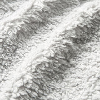 Baumwoll-Sherpa Uni – hellgrau, 