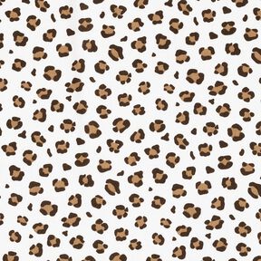 Baumwollpopeline Leoprint – elfenbein/rehbraun, 