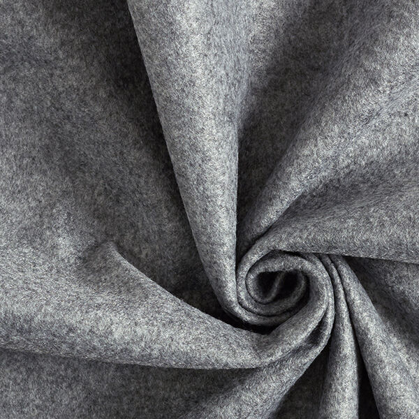 Filz 180 cm / 2mm stark Melange – grau