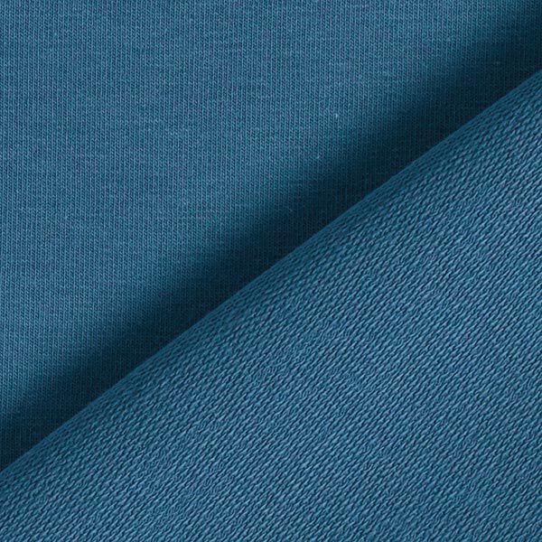 GOTS French Terry Sommersweat | Tula – jeansblau | Reststück 50cm