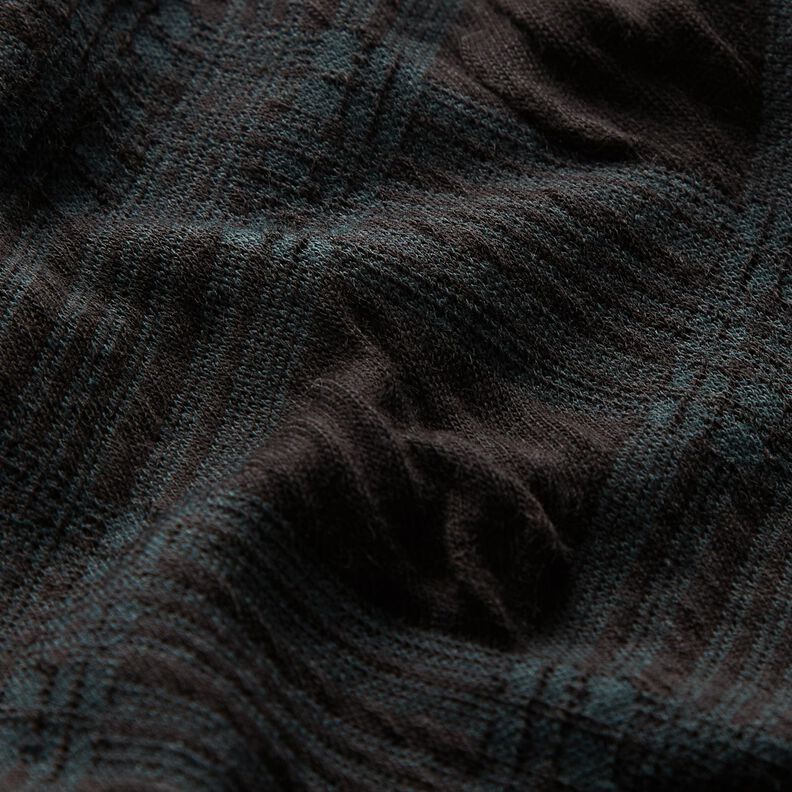 Strickjacquard Argyle Muster – schwarz/tannengrün,  image number 2