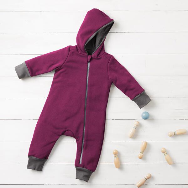 Softshell Uni – aubergine | Reststück 100cm