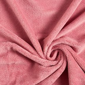 Kuschelfrottee Bambus Uni – altrosa, 