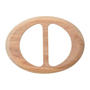 Holzschließe oval – beige, 