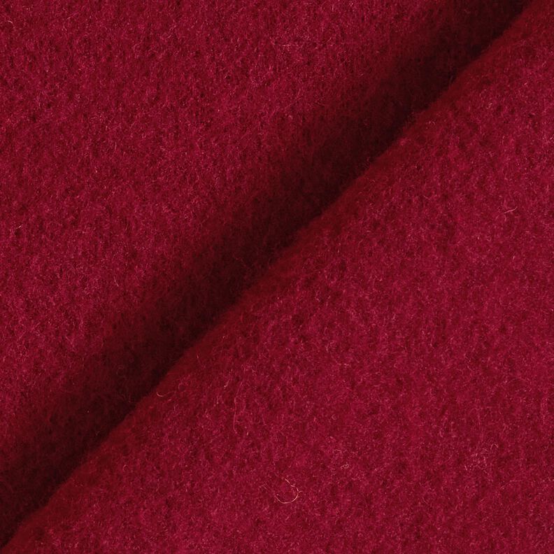 Woll-Fleece reine Schurwolle Uni – bordeauxrot,  image number 3