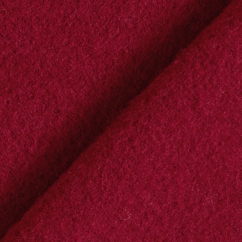 Woll-Fleece reine Schurwolle Uni – bordeauxrot, image number 3