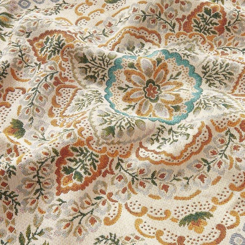 Dekopanel Gobelin großes Mandala – senf/hellbeige,  image number 2