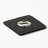Ösenpatch [30 x 30 mm] – schwarz/silber metallic,  thumbnail number 3