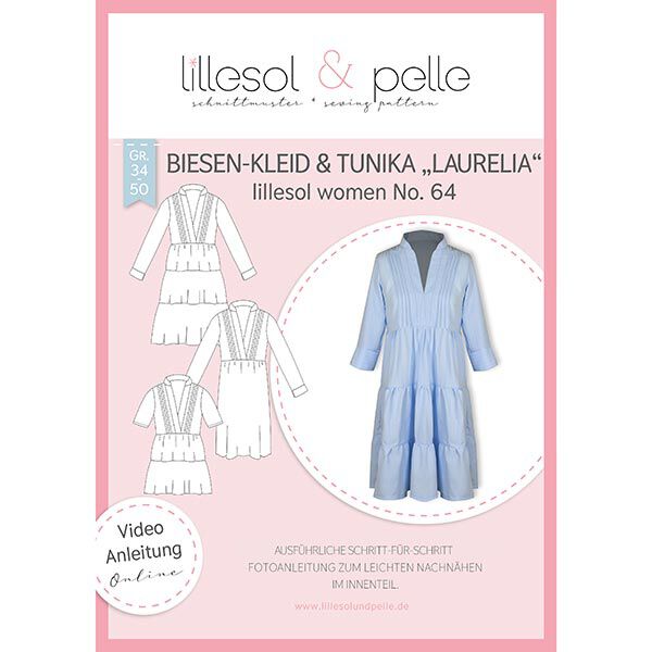 Biesen-Kleid / Tunika Laurelia | Lillesol & Pelle No. 64 | 34-50,  image number 1